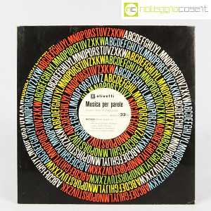 Olivetti, disco LP 33 giri Musica per parole, grafica Marcello Nizzoli (1)