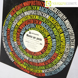 Olivetti, disco LP 33 giri Musica per parole, grafica Marcello Nizzoli (7)