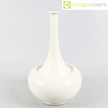 Vaso ceramica bianco a collo alto