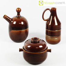 Ceramiche Pozzi set marrone