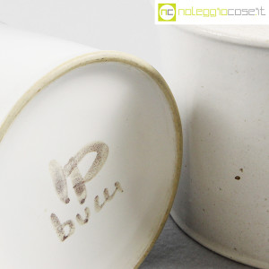 Ceramiche Bucci, coppia vasi bianchi, Franco Bucci (9)