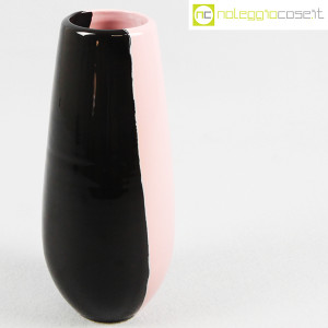 Deruta Ceramiche, vaso rosa e nero (3)