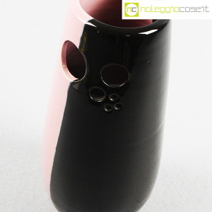 Deruta Ceramiche, vaso rosa e nero (6)