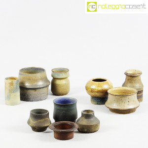 Ceramiche Franco Pozzi, piccoli vasi serie Rustica, set 01 (10pz.), Ambrogio Pozzi (5)