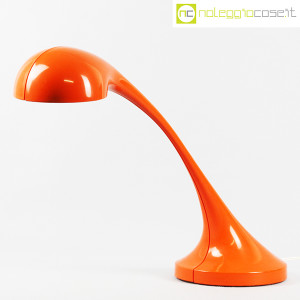 Sormani - Divisione Nucleo, lampada da tavolo Silfio arancione, Roberto Lera (1)