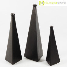 Milesi Ceramiche vasi a piramide neri