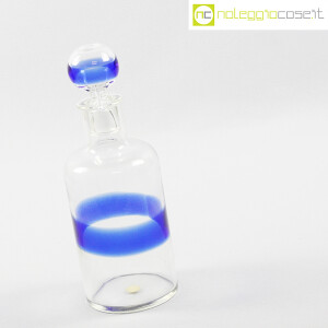 Venini, bottiglia in vetro con fascia blu, Fulvio Bianconi (3)