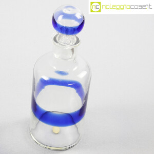 Venini, bottiglia in vetro con fascia blu, Fulvio Bianconi (4)