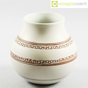 Ceramiche Franco Pozzi, vaso bianco con decori, Ambrogio Pozzi (1)
