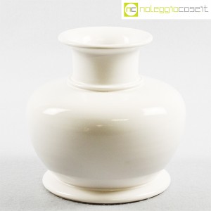 Ceramiche Bucci, vaso bianco basso, Franco Bucci (1)