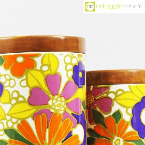 Ceramiche Franco Pozzi, set barattoli fiori colorati, Ambrogio Pozzi (6)
