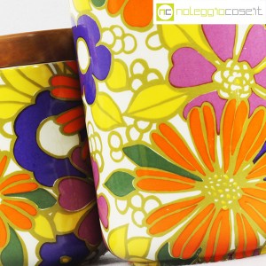 Ceramiche Franco Pozzi, set barattoli fiori colorati, Ambrogio Pozzi (8)