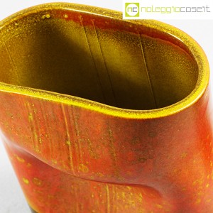 Tasca Ceramiche, vaso schiacciato arancione, Alessio Tasca (8)
