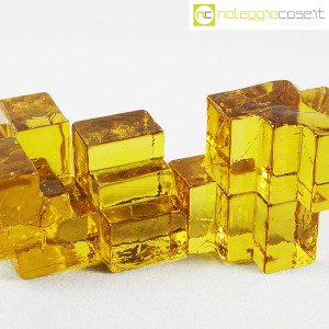 Blocchi componibili in vetro giallo oro (6)