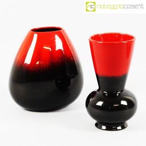 Ceramiche Franco Pozzi, vasi in nero e rosso al selenio, Ambrogio Pozzi (1)