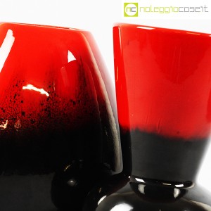 Ceramiche Franco Pozzi, vasi in nero e rosso al selenio, Ambrogio Pozzi (7)