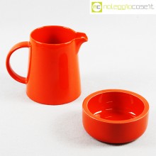 Ceramiche Pozzi bricco e ciotola arancione