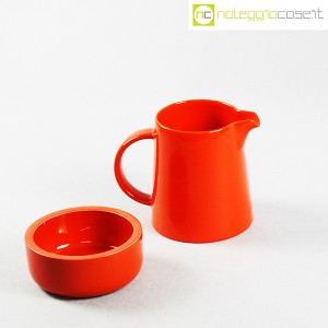 Ceramiche Franco Pozzi, bricco e ciotola arancione, Franco Pozzi (3)