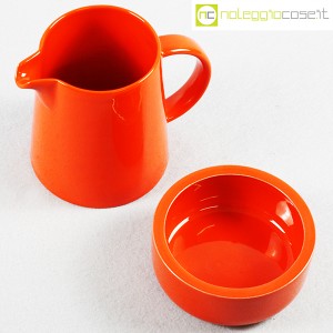 Ceramiche Franco Pozzi, bricco e ciotola arancione, Franco Pozzi (4)