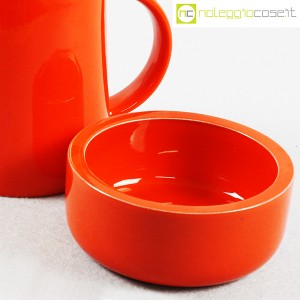 Ceramiche Franco Pozzi, bricco e ciotola arancione, Franco Pozzi (7)