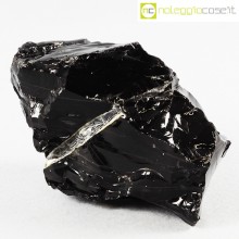 Minerali blocco di ossidiana nera