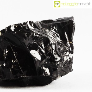 Minerali, blocco di ossidiana nera (6)