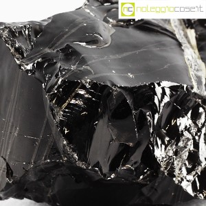 Minerali, blocco di ossidiana nera (9)
