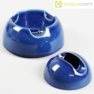 Ceramiche Franco Pozzi, set posacenere blu, Ambrogio Pozzi (1)