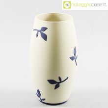 Paola Lenti vaso bianco decori blu