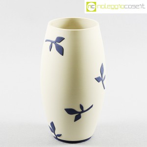 Paola Lenti, vaso bianco decori blu (1)