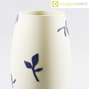 Paola Lenti, vaso bianco decori blu (6)