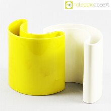 SICA Ceramiche vasi Coppo bianco e giallo