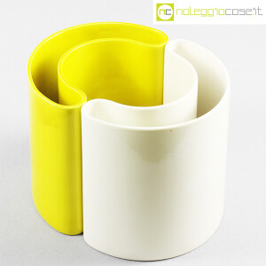 SICA Ceramiche, vasi curvi Coppo bianco e giallo (4)