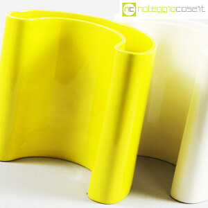 SICA Ceramiche, vasi curvi Coppo bianco e giallo (7)