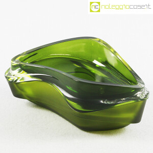 Zaha Hadid Design, Centrotavola Plex Vessel in vetro verde (1)