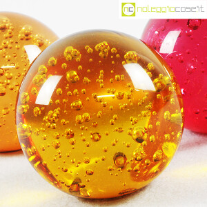 Sfere colorate in vetro con bolle (7)