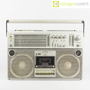 Silver, stereo boombox ST858 (1)