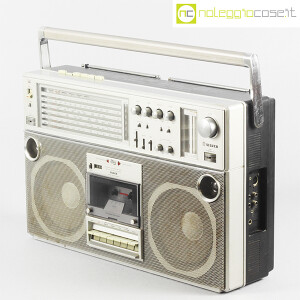 Silver, stereo boombox ST858 (2)