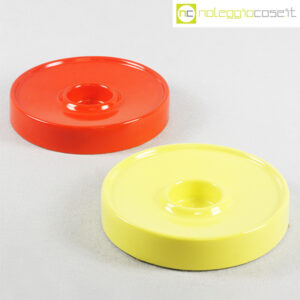 Ceramiche Brambilla tondo arancione e giallo